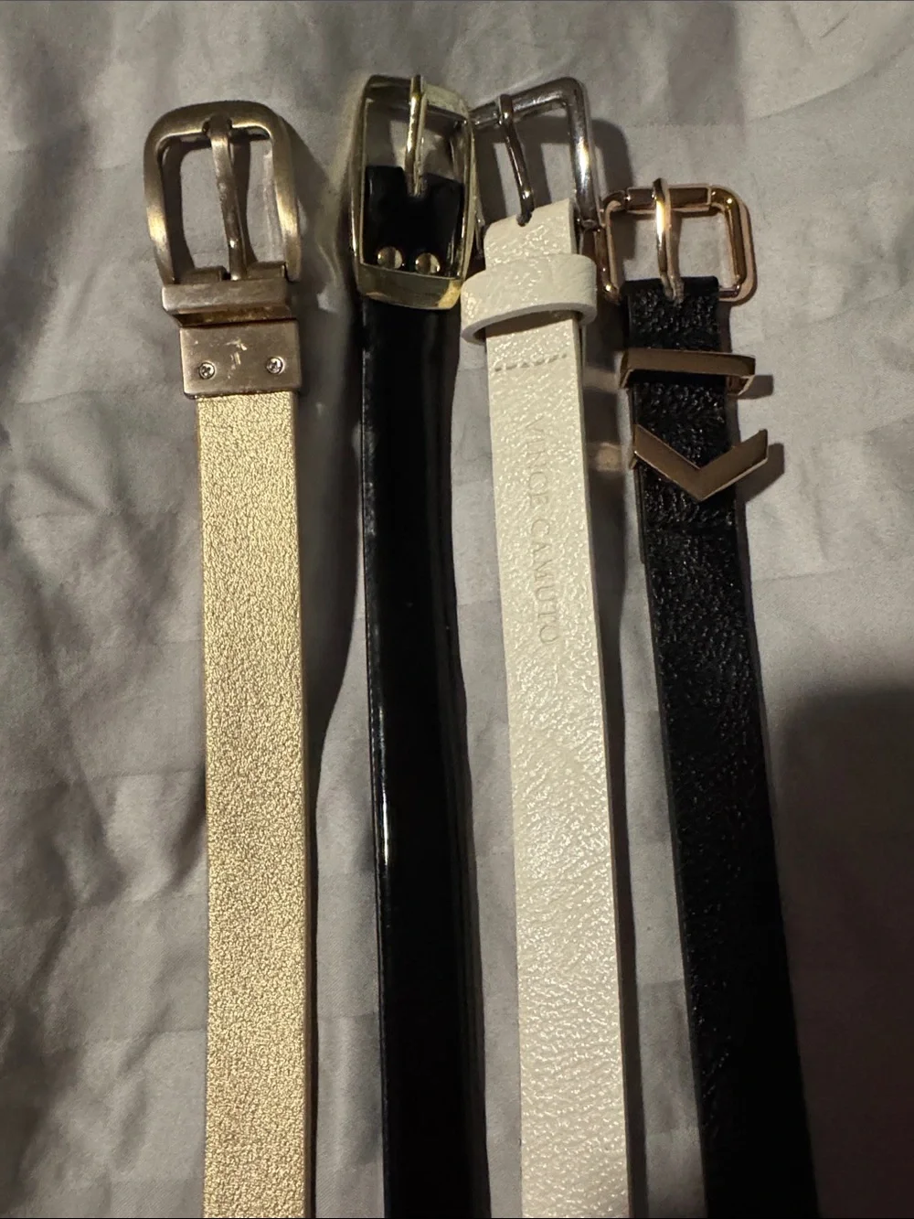 Black and White Women’s Dress Belts – Classic Leather Style